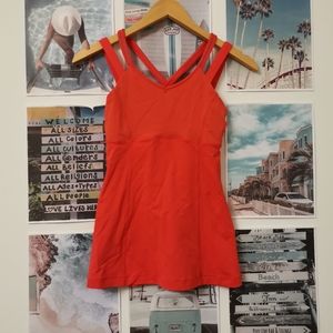 Lululemon Happy Strappy Tank Bright Red